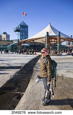 Woman Holding Ice Skates, The Forks, Winnipeg, Manitoba View Large Photo Image Stock Photograph - Woman Holding Ice Skates, The Forks, Winnipeg, Manitoba. Fotosearch