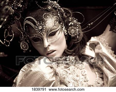 Woman In Mask And Costume; Venice, Italy View Large Photo Image Stock Image - Woman In Mask And Costume; Venice, Italy. Fotosearch
