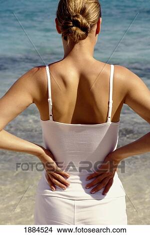 Woman On The Beach In Miami View Large Photo Image Picture - Woman On The Beach In Miami. Fotosearch