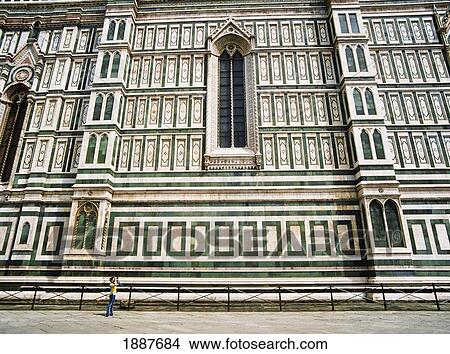 Picture - Woman Photographing Duomo In Florence. Fotosearch
