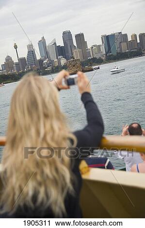 Woman Taking Picture Of Sydney Skyline, Focus On Buildings, Australia View Large Photo Image Stock Image - Woman Taking Picture Of Sydney Skyline, Focus On Buildings, Australia. Fotosearch