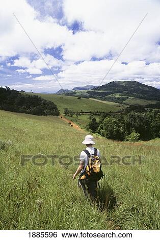 Woman Walking Through Meadow On The Zomba Plateau View Large Photo Image Stock Photograph - Woman Walking Through Meadow On The Zomba Plateau. Fotosearch