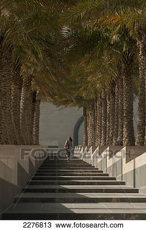 Woman walking up steps to the Museum of Islamic Art; Doha, Qatar View Large Photo Image Stock Image - Woman walking up steps to the Museum of Islamic Art; Doha, Qatar. Fotosearch