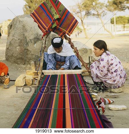 Woman Weaving Rug With Young Girl View Large Photo Image Stock Image - Woman Weaving Rug With Young Girl. Fotosearch
