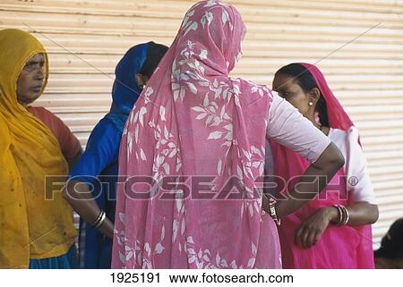 Women In Colourful Saris View Large Photo Image Stock Image - Women In Colourful Saris. Fotosearch