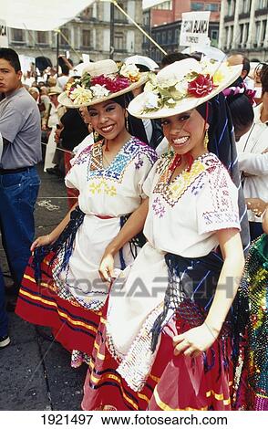 Stock Photo - Women In Traditional Dress At Festival. Fotosearch