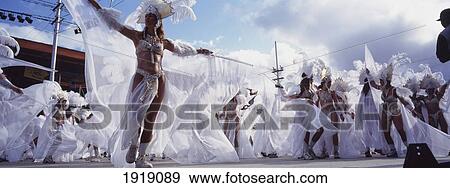 Women In White Costumes During Carnival View Large Photo Image Stock Photo - Women In White Costumes During Carnival. Fotosearch