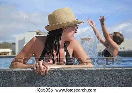 Women Relaxing In Pool, Cabo San Lucas, Mexico View Large Photo Image Stock Photography - Women Relaxing In Pool, Cabo San Lucas, Mexico. Fotosearch