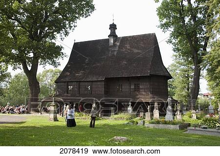 Stock Photo - Wooden Church Of St. Leonard, Lipnica Murowana, Malopolska, Poland. Fotosearch