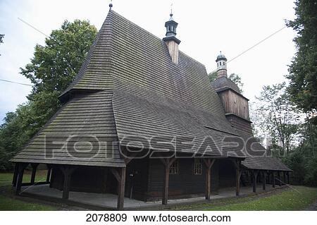 Wooden Church Of The Apostles St. Philip And Jacob In Sekowa, Malopolska, Poland View Large Photo Image Stock Photo - Wooden Church Of The Apostles St. Philip And Jacob In Sekowa, Malopolska, Poland. Fotosearch