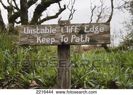Picture - Wooden Signs On The South West Coast Path Near Lynmouth, Exmoor, United Kingdom. Fotosearch