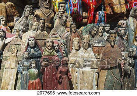 Wooden Statuettes, Chichicastenango, El Quich View Large Photo Image Stock Photograph - Wooden Statuettes, Chichicastenango, El Quich. Fotosearch