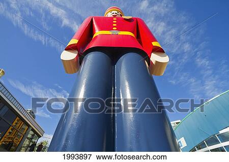 Stock Photo - World's Largest Tin Soldier At Westminster Quay, New Westminster, British Columbia, Canada. Fotosearch