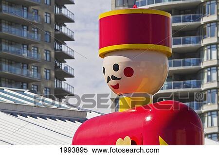 Stock Photography - World's Largest Tin Soldier At Westminster Quay, New Westminster, British Columbia, Canada. Fotosearch