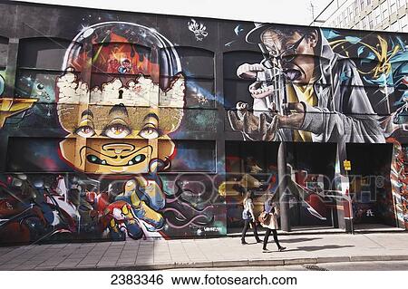 World's top graffiti artists show their legally produced art work, collectively called See No Evil, on the street at Europe's biggest street art festival; Bristol, England View Large Photo Image Stock Photograph - World's top graffiti artists show their legally produced art work, collectively called See No Evil, on the street at Europe's biggest street art festival; Bristol, England. Fotosearch