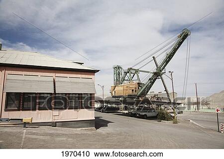 Stock Image - Worldwide Shovel, Old Giant Excavator On Display At Chuquicamata, The Largest Open Pit Copper Mine In The World, Antofagasta Region, Chile. Fotosearch
