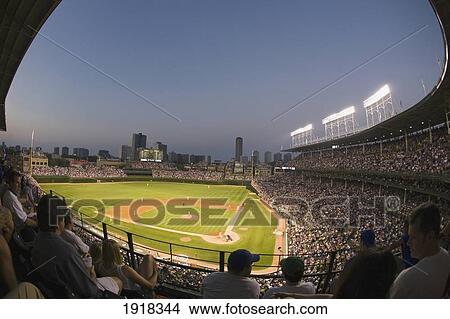Wrigley Field, Chicago, Illinois, Usa, Home Of Chicago Cubs View Large Photo Image Picture - Wrigley Field, Chicago, Illinois, Usa, Home Of Chicago Cubs. Fotosearch