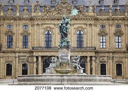 Stock Photo - Wurzburg Residence; Wurzburg Bavaria Germany. Fotosearch