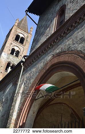 Xii C. Church Of St. Antonio Of Raverso With Italian Flag, Buttigliera Alta, Turin Province, Piedmont, Italy View Large Photo Image Stock Image - Xii C. Church Of St. Antonio Of Raverso With Italian Flag, Buttigliera Alta, Turin Province, Piedmont, Italy. Fotosearch