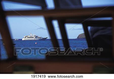 Yacht Viewed Through Other Boat View Large Photo Image Stock Photo - Yacht Viewed Through Other Boat. Fotosearch