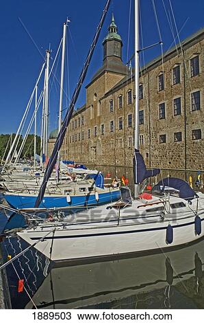 Yachts Anchoring In Moat At Vadstena Castle. View Large Photo Image Stock Image - Yachts Anchoring In Moat At Vadstena Castle.. Fotosearch