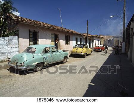 Yank Tank, Old American Cars On Street View Large Photo Image Stock Photograph - Yank Tank, Old American Cars On Street. Fotosearch