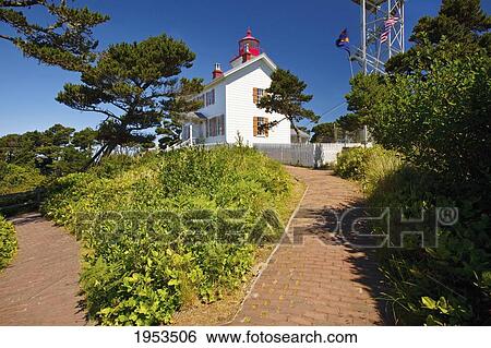 Yaquina Bay Lighthouse; Newport Oregon United States Of America View Large Photo Image Stock Photograph - Yaquina Bay Lighthouse; Newport Oregon United States Of America. Fotosearch