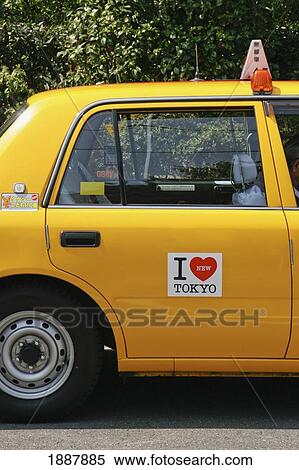 Stock Photography - Yellow Taxi, Close Up. Fotosearch
