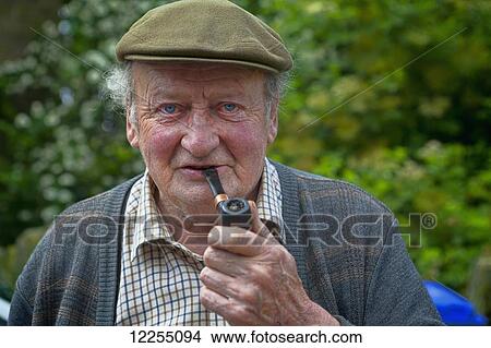 Yorkshire man with pipe; Bradfield, Yorkshire, England View Large Photo Image Picture - Yorkshire man with pipe; Bradfield, Yorkshire, England. Fotosearch