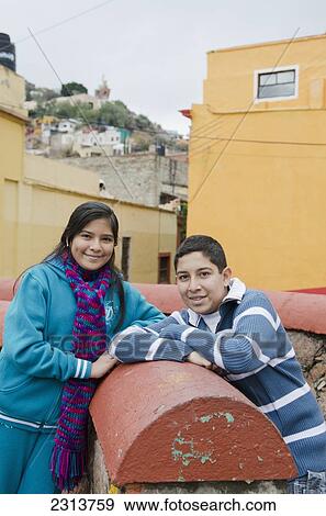 Young boy and girl in their neighborhood; Guanajuato, Guanajuato State, Mexico View Large Photo Image Stock Photo - Young boy and girl in their neighborhood; Guanajuato, Guanajuato State, Mexico. Fotosearch