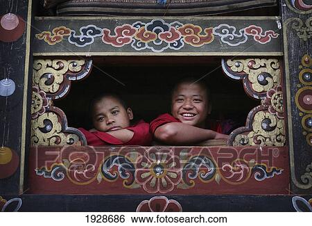 Stock Photograph - Young Buddhist Monks. Fotosearch