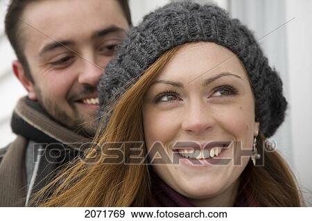 Young Couple Smiling, Whitby, Ontario View Large Photo Image Stock Photo - Young Couple Smiling, Whitby, Ontario. Fotosearch