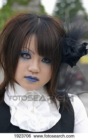 Young girl in 'cosu-purei' costume, Tokyo, Japan View Large Photo Image Stock Photograph - Young girl in 'cosu-purei' costume, Tokyo, Japan. Fotosearch