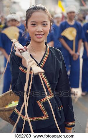Young Girl In Flower Festival, Chiang Mai, Thailand View Large Photo Image Stock Photo - Young Girl In Flower Festival, Chiang Mai, Thailand. Fotosearch