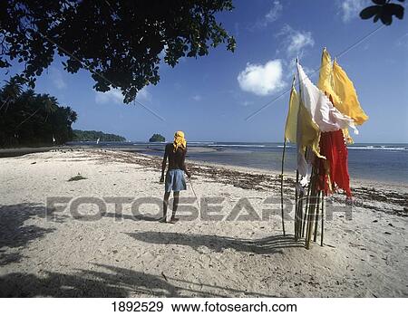 Young Local Man Beside Prayer Flags View Large Photo Image Stock Photo - Young Local Man Beside Prayer Flags. Fotosearch