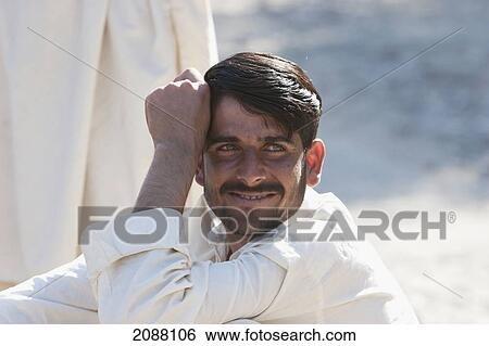 Stock Photograph - Young Man, Chikar To Saran Road, Azad Kashmir, Pakistan. Fotosearch