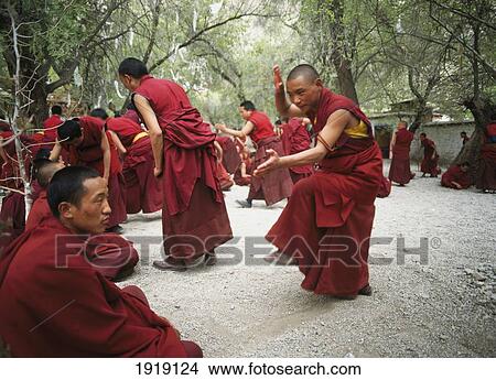 Young Monks Debating View Large Photo Image Picture - Young Monks Debating. Fotosearch