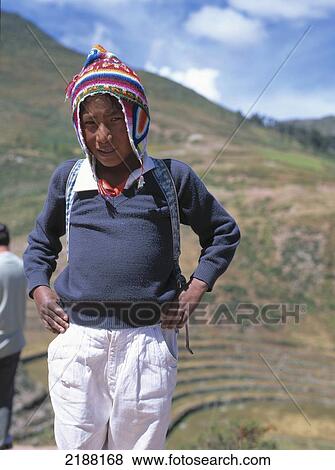 Young Quechua Boy On The Inca Trail, Urumbama Valley, Peru. View Large Photo Image Stock Photo - Young Quechua Boy On The Inca Trail, Urumbama Valley, Peru.. Fotosearch