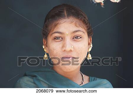 Young Woman, Gaya, Bihar, India View Large Photo Image Stock Photo - Young Woman, Gaya, Bihar, India. Fotosearch