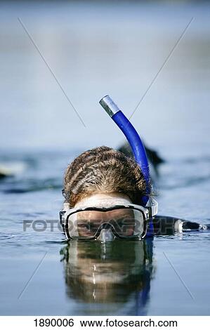 Young Woman Snorkeling View Large Photo Image Stock Photograph - Young Woman Snorkeling. Fotosearch