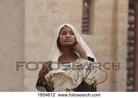 Young woman, Timbuktu, Mali View Large Photo Image Stock Image - Young woman, Timbuktu, Mali. Fotosearch