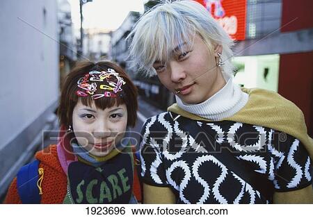 Stock Photograph - Youth In The Area Of Harajuku. Fotosearch