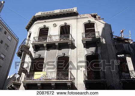 Stock Image - Abandoned Building, Montevideo, Uruguay. Fotosearch