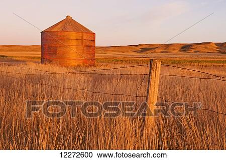 Abandoned grain bin; Thunder Creek, Saskatchewan, Canada View Large Photo Image Stock Image - Abandoned grain bin; Thunder Creek, Saskatchewan, Canada. Fotosearch