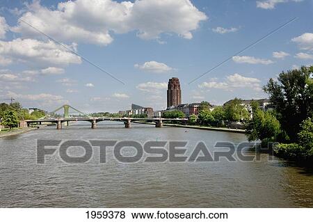 Alte Brucke Bridge Over The Main River In Frankfurt Am Main, Germany View Large Photo Image Stock Photo - Alte Brucke Bridge Over The Main River In Frankfurt Am Main, Germany. Fotosearch