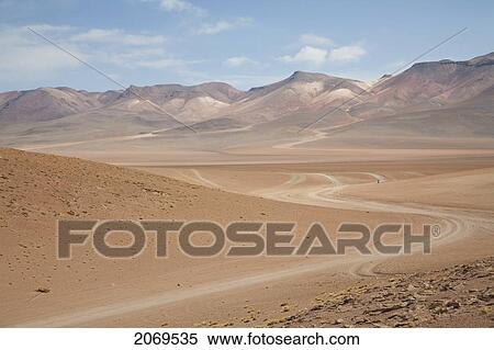Stock Photography - Altiplano And Volcanoes Of The Andes Cordillera, Eduardo Avaroa National Park, Potosi Department, Bolivia. Fotosearch