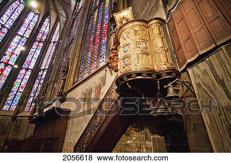 Ambo, Pulpit Donated By Henry Ii In Aachen Cathedral (Kaiserdom), Aachen, Germany View Large Photo Image Stock Photo - Ambo, Pulpit Donated By Henry Ii In Aachen Cathedral (Kaiserdom), Aachen, Germany. Fotosearch