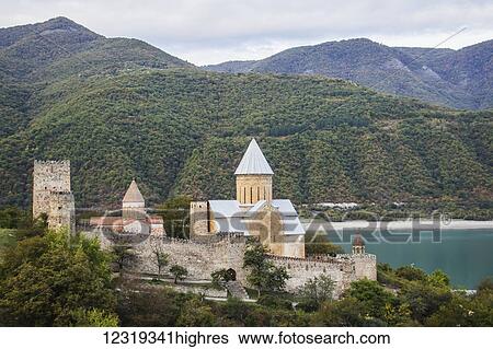 Stock Photograph - Ananuri Castle; Mtskheta-Mtianeti, Georgia. Fotosearch