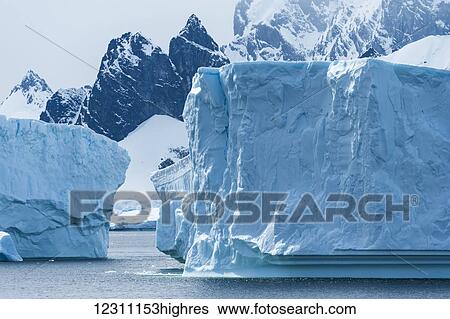 Antarctic icescape; Antarctica View Large Photo Image Stock Photograph - Antarctic icescape; Antarctica. Fotosearch