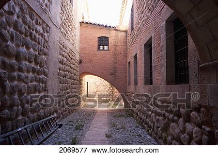 Stock Photo - Arches Between The Second Courtyard And Third Courtyard Of The Casa Nacional De Moneda (National Mint), Potos. Fotosearch